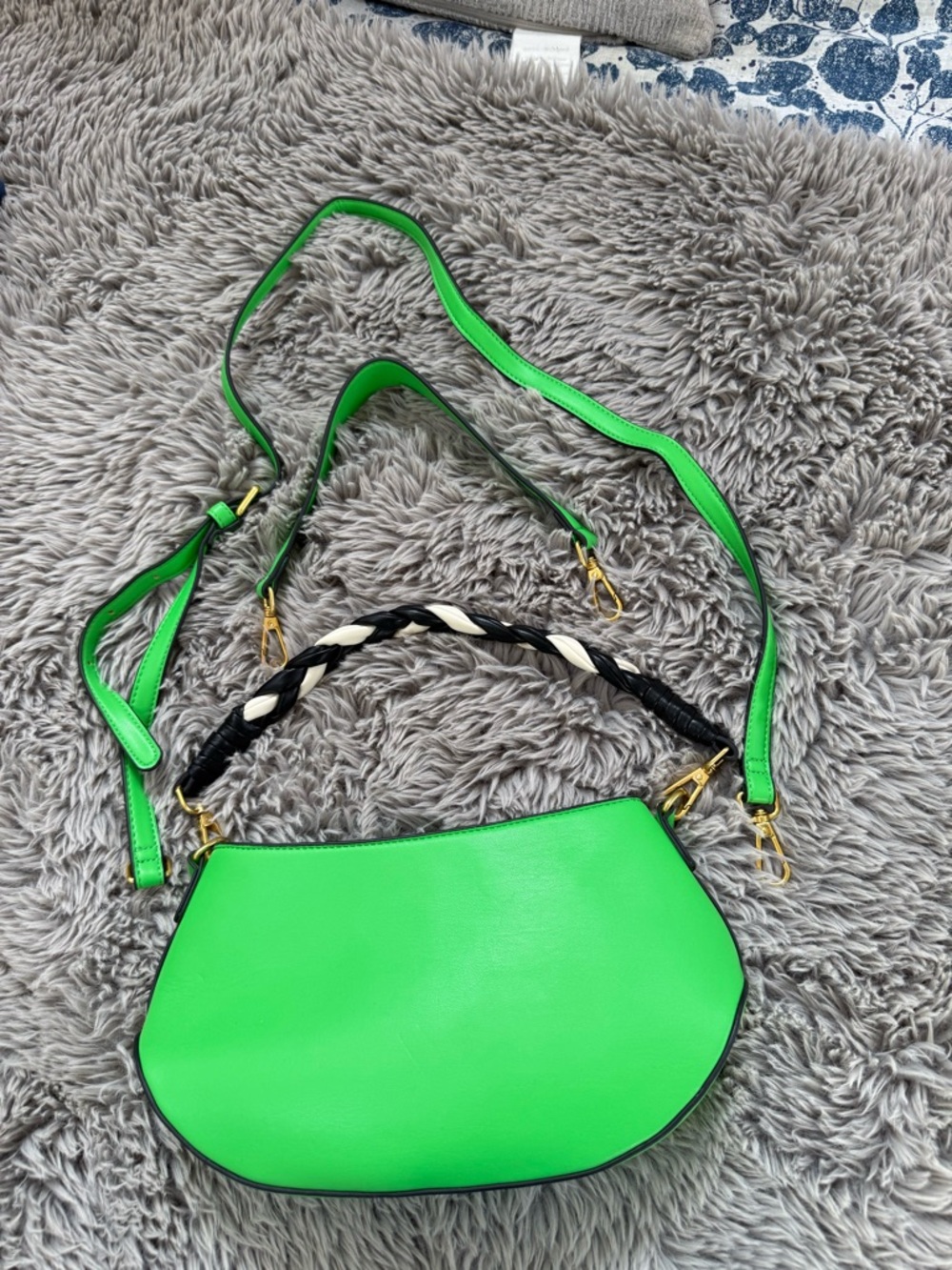 Future Collective green multi strap convertable purse